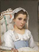 unknow artist Portrait of a young girl France oil painting artist